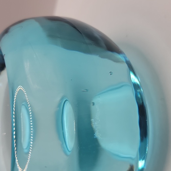 Teal Glass Tea Light Candle Holder - Picture 7 of 8